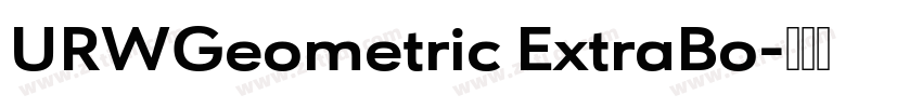 URWGeometric ExtraBo字体转换